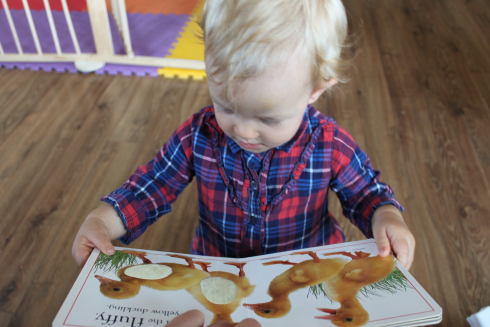 Baby's interest in books