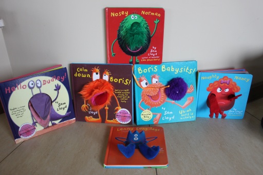 From a toddler’s library: Usborne books and monster books by Sam Lloyd